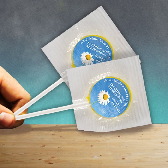 Promotional Lollipop with Round Label