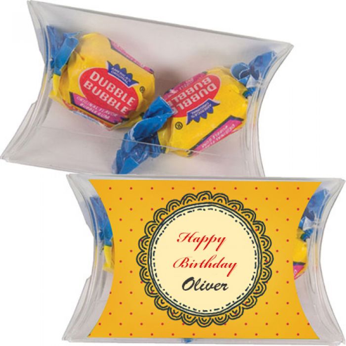Custom Logo Imprinted Small Pillow Pack with Candy