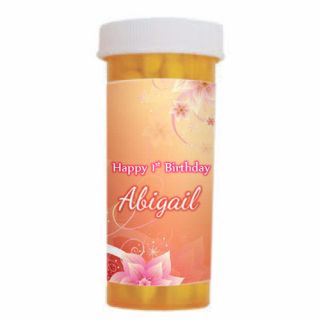 Small Pill Bottle with Candies and Gum