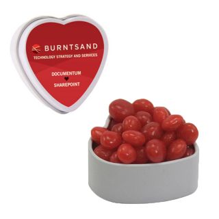 ized Small Heart Shaped Tin with Soft Candies