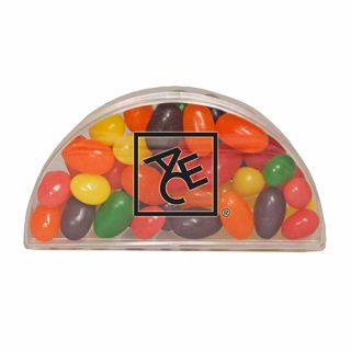 Half Moon Acrylic Show Piece with Jelly Beans