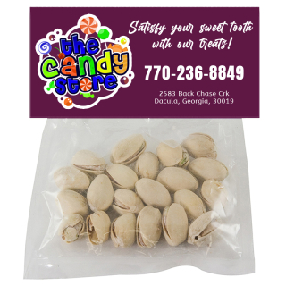 Printed Small Pistachios and Cashew Bags With Header Card