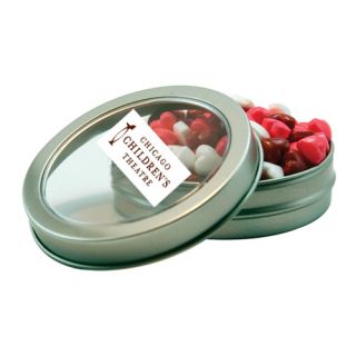 Short Round Window Candy Tin