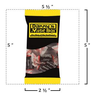 Printed Zagasnacks™ Snack Pack Bags with Tootsie Rolls