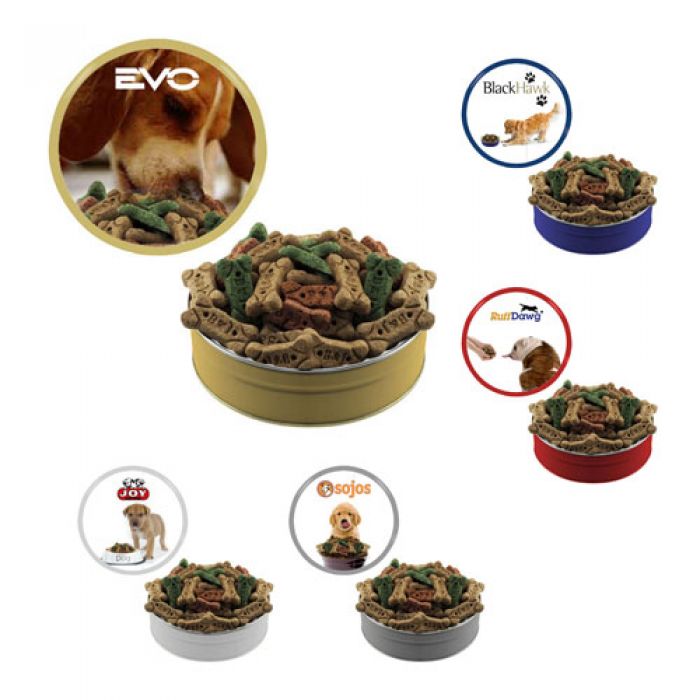 Custom Printed Grand Tin with Dog Bones