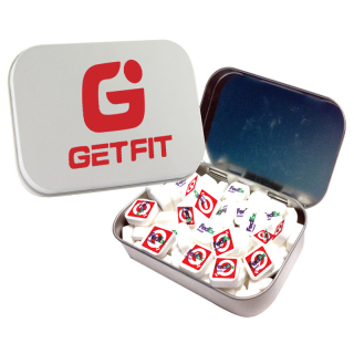 ized Large Tins with Printed Mints
