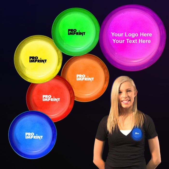 3 Inch Promotional Logo Glow Circle Badges