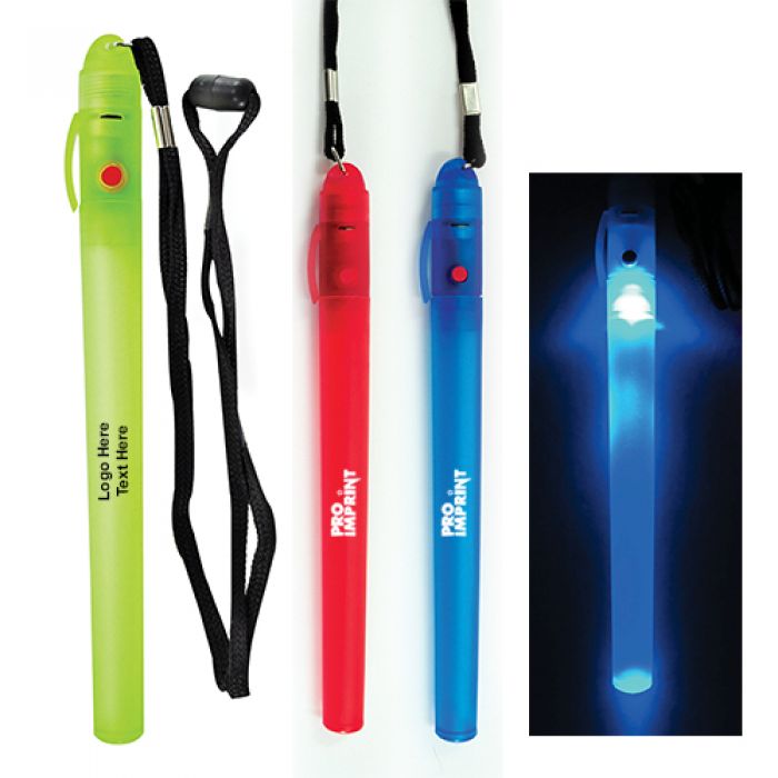 Custom Flash N Glow Sticks with Lanyard