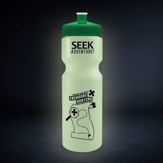 Printed 28 Oz Glow-In-The-Dark Sports Bottles
