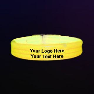 9 Inch Deluxe Triple Wide Glow Bracelets