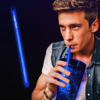 Logo 9 Inch Supreme Glow Straws