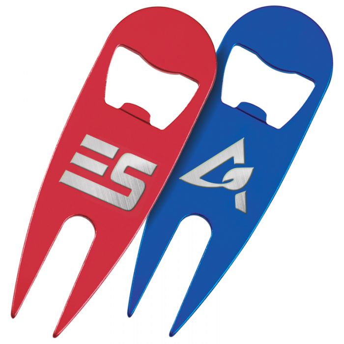 Custom Imprinted Divot Tools with Bottle Opener