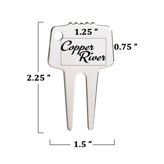 Silver-Tone Divot Repair Tools