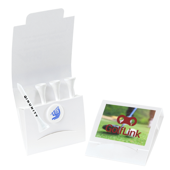 Promotional 41 Golf Tee Packets 2.75 Inch Tees