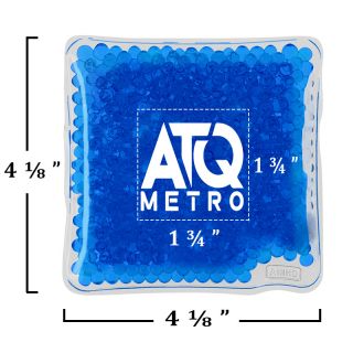 4.125 Inch Custom Square Hot and Cold Packs