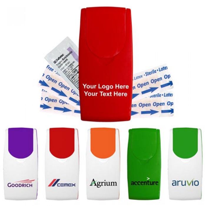 Customized Grab-N-Go First Aid Kits - 6 Colors