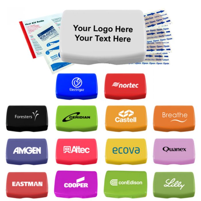 Logo Imprinted Express First Aid Kits - 15 Colors