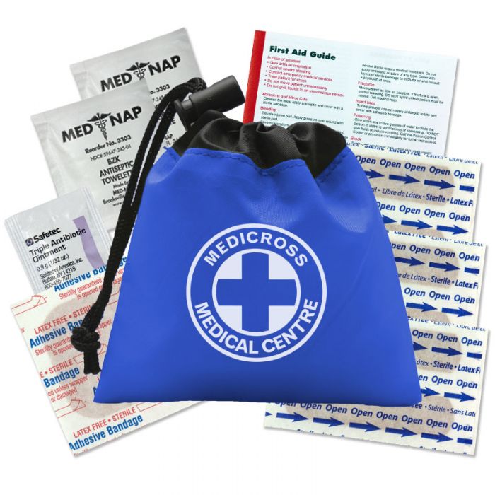 Promotional Cinch Tote Bag First Aid Kits