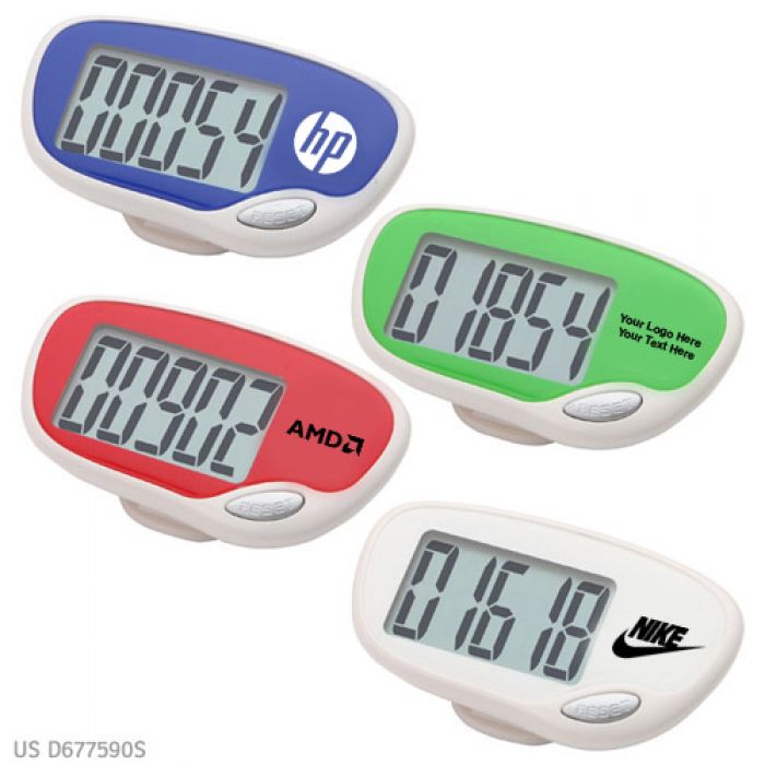 Custom Imprinted Easy Read Large Screen Pedometers