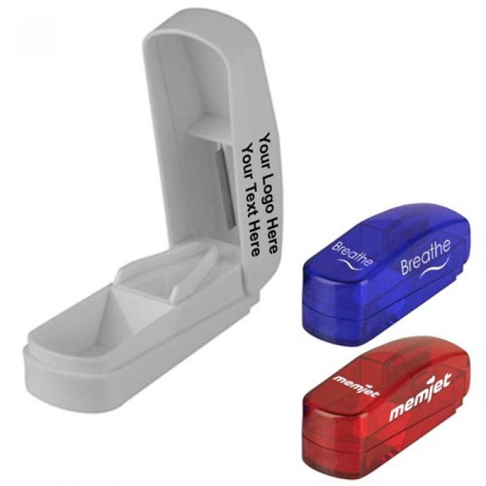 Promotional Logo Pill Splitters - 3 Colors