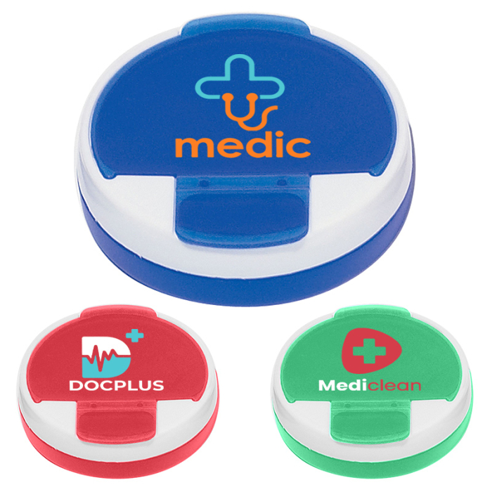 Custom Printed Round Pill Holders