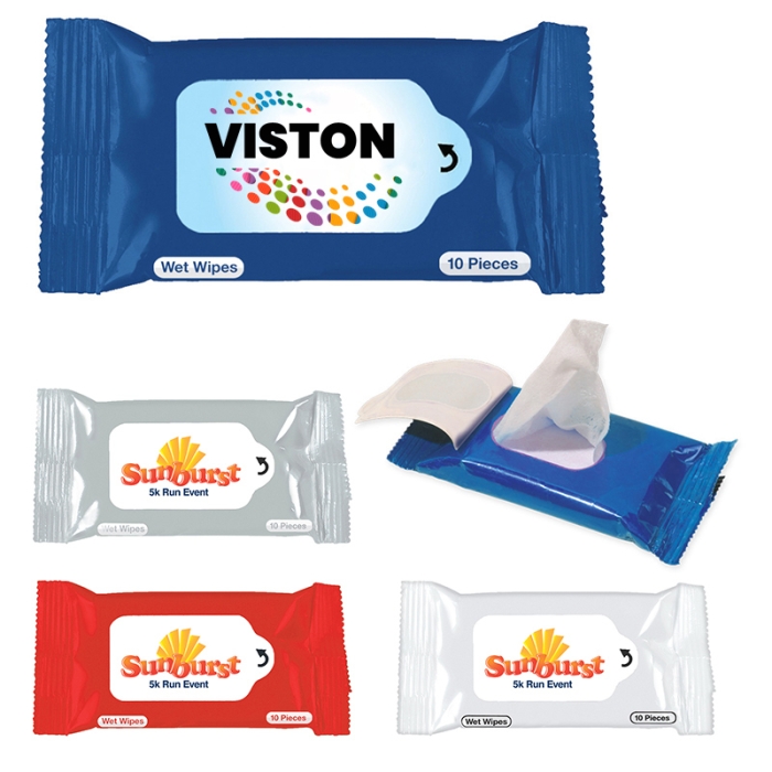 Custom 10 Pack Pet Paw Soft Wipes