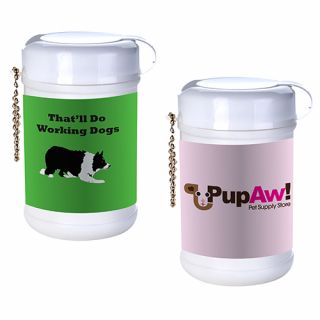 Printed Pet Paw Canister Wipes