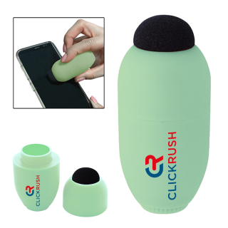 Printed Egg Shaped Lip Moisturizer with Microfiber Tops
