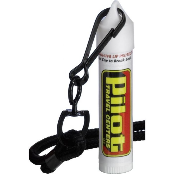 Personalized Coconut SPF 30 Soy Lip Balm White Tube and Hook Cap with Lanyard
