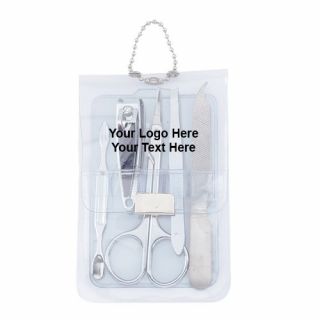 Printed Translucent 5-Piece Manicure Pouch