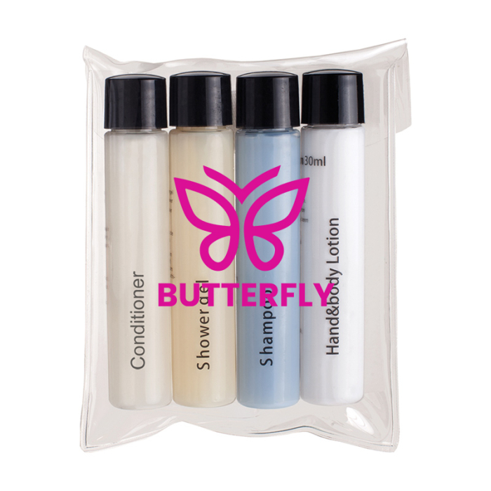 Custom 4-Piece Travel Amenities Kits