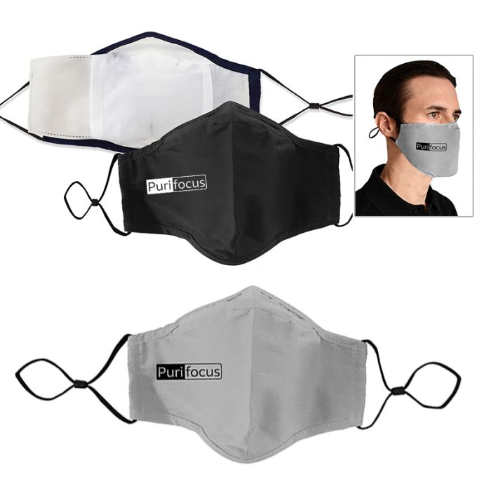 Custom Printed 3 Ply Cotton Fitted Masks