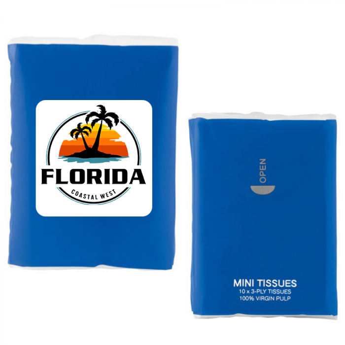 Custom Printed 3 Ply Mini Tissue Packets