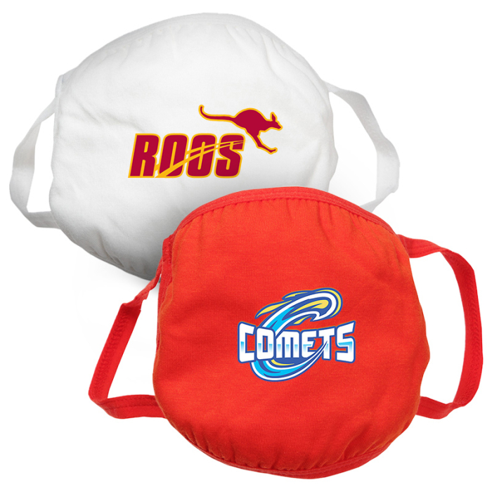 Custom Printed Escort Cotton 4-Ply Face Masks