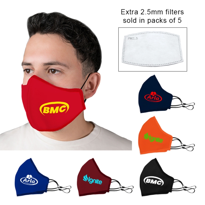 Custom Printed Two-Ply Comfort Face Masks