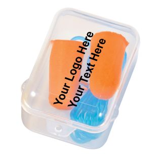 Printed Foam Ear Plug Set In Case