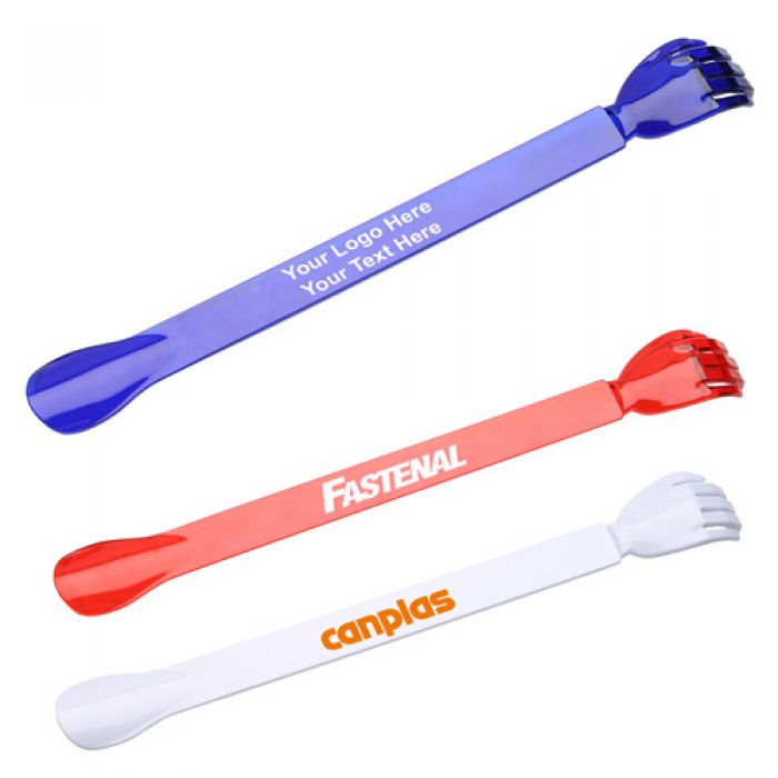 Custom Printed Helping Hand Back Scratcher with Shoe Horn