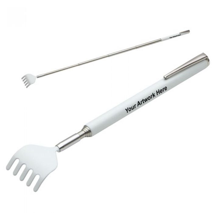Custom Printed Telescopic White Back Scratchers