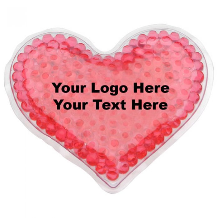 Custom Printed Heart Shaped Gel Hot and Cold Packs