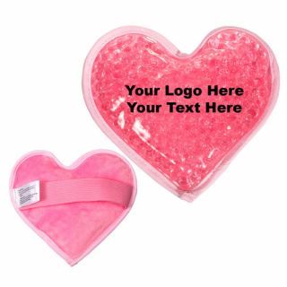 Printed Plush Heart Shaped Hot and Cold Packs