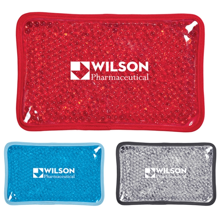 Promotional Plush Rectangle Gel Beads Hot and Cold Packs