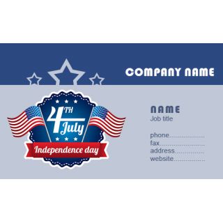 3.5x2 Patriotic Business Card Magnets 20 Mil Square Corners