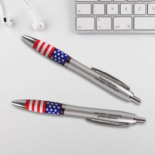 Printed USA Themed Emissary Click Pens