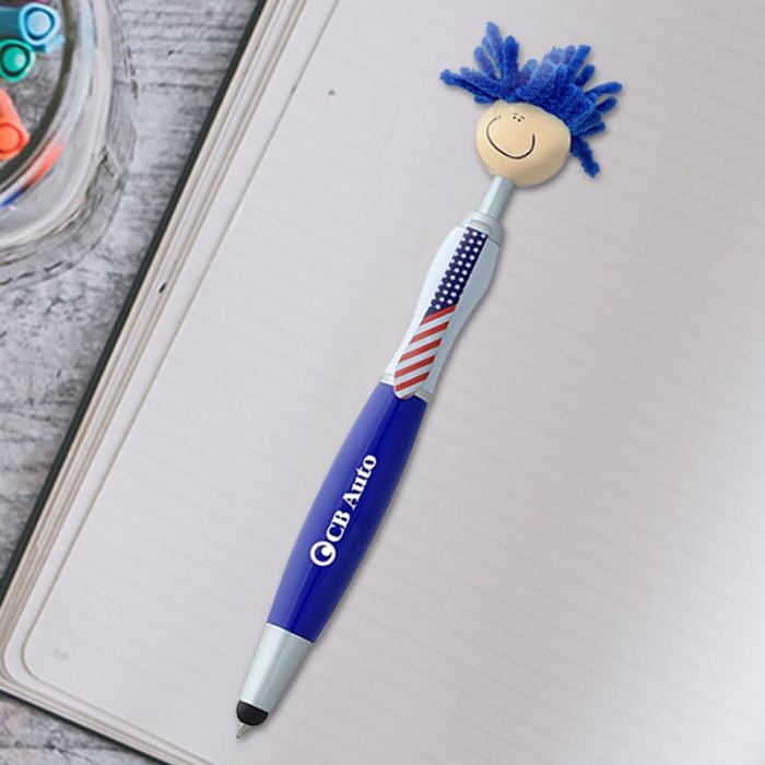 Custom Printed Patriotic MopToppers® Stylus Pens