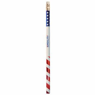 Logo Patriotic Foil Wrapped Pencils