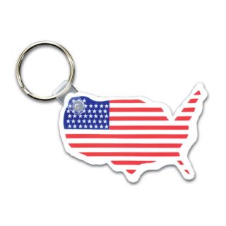 USA Key Fob with Flag