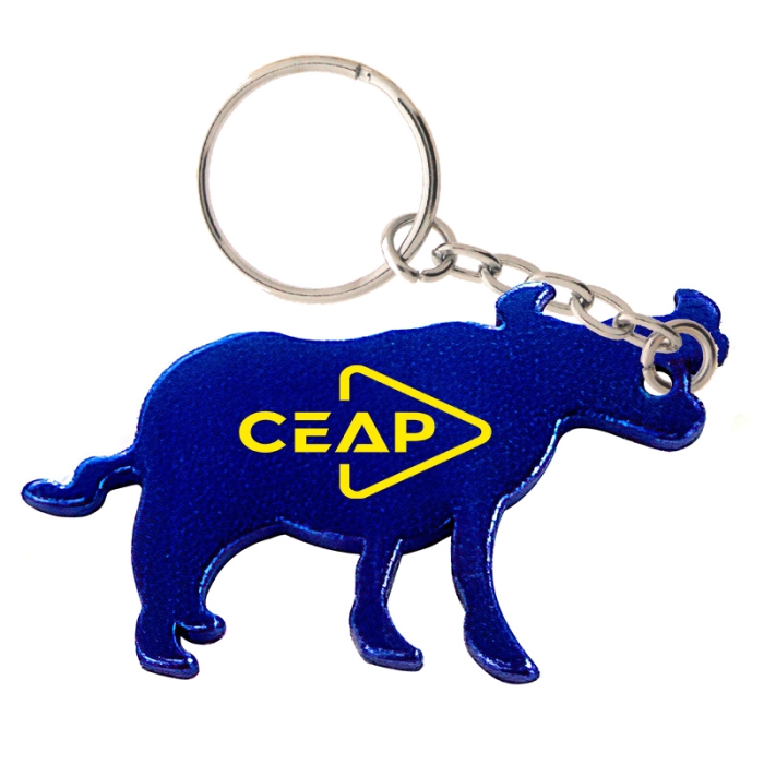 Personalized Cow Shape Bottle Opener Keychains