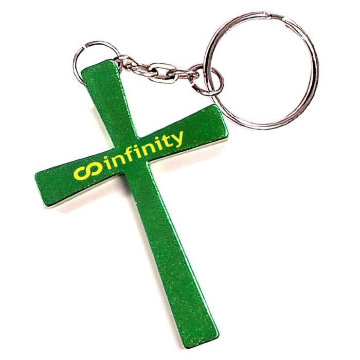 Personalized Cross Shape Keychains Holder