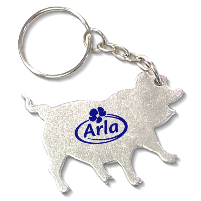 Personalized Pig Shape Bottle Opener Keychains