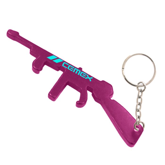 Custom Rifle Shape Bottle Opener Keychains